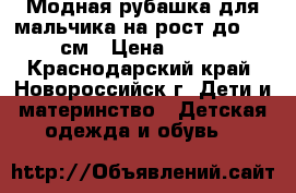 Модная рубашка для мальчика на рост до 122 см › Цена ­ 400 - Краснодарский край, Новороссийск г. Дети и материнство » Детская одежда и обувь   